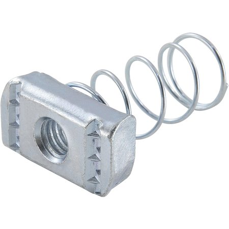 GLOBAL INDUSTRIAL 1-5/8 Channel Nut, Electro-Galvanized, 3/8-16 713103